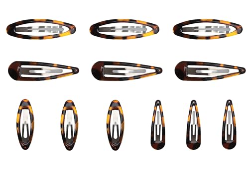 Set de 12 pinzas para cabello estilo vintage ovaladas miniatura 1