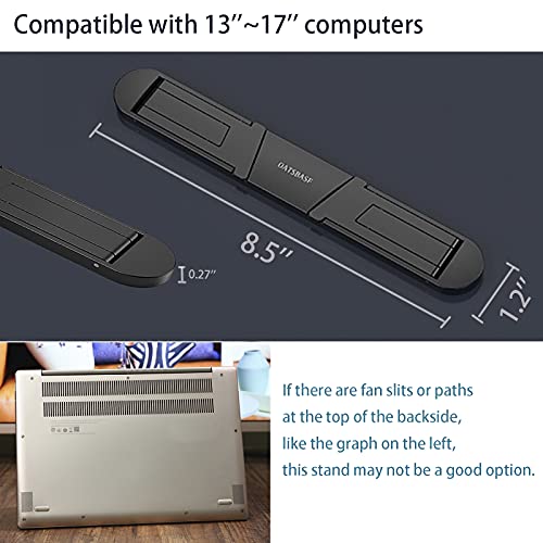 Soporte portátil ajustable para laptop 12-17 pulgadas negro miniatura 7