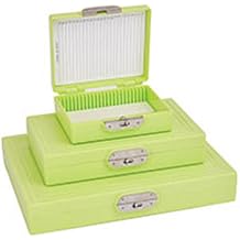 2306-3-CS Micro Slides Storage Box, 25 Slide Capacity, High Impact ABS, Green
