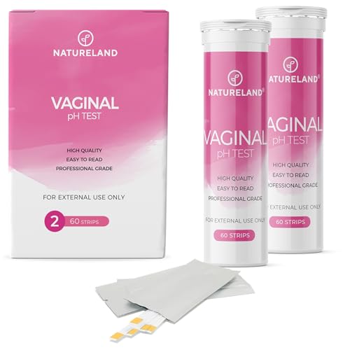 NATURELAND Feminine pH Test Strips Value Pack - Vaginal Health Monitor for Acidity & Alkalinity Balance, Quick & Accurate (120 Count)