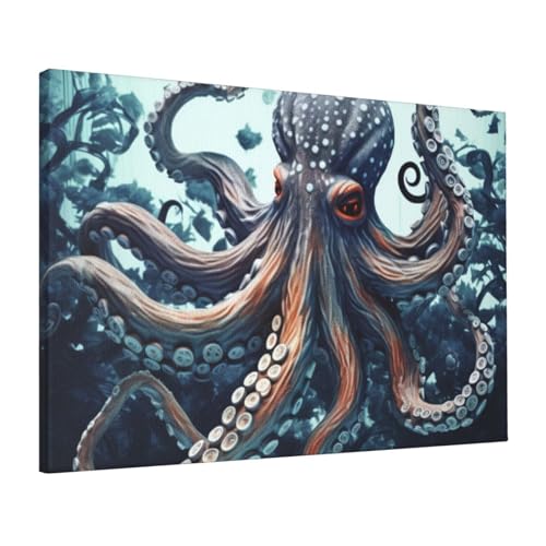 Impression sur toile octopus cool : poster mural HD pour salon et bureau