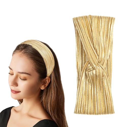 Floruvia Set Fascia per Capelli con Nodo e Antiscivolo, Fascia Elastica Larga, Accessori per Capelli per Yoga e Palestra Donne