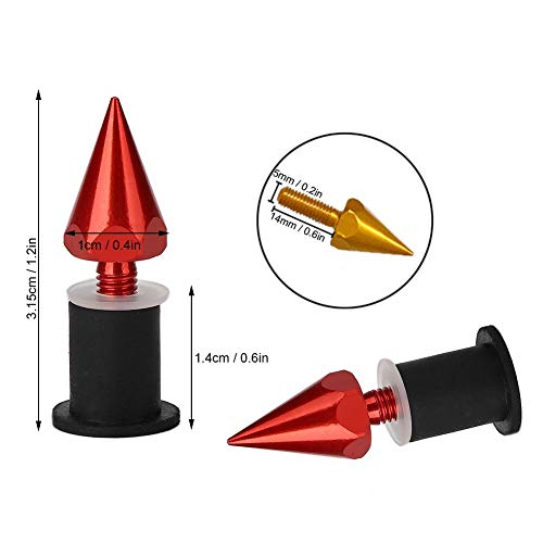 Image of Windscreen Spike,M5 Windshield Spike Screws Nuts Fit for Motorcycle Modification(red)
