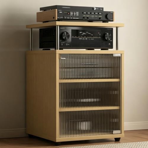 Mueble de audio Hi-Fi abierto para evitar el sobrecalentamiento de amplificadores y desorden 2