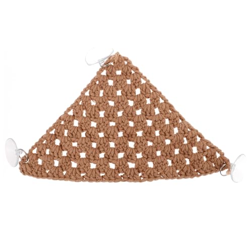 PERSELOSO 爬虫類ハンモック 吸盤付き吊り下げ式メッシュベッド 小型トカゲ用フトアゴヒゲトカゲ向け運動促進ペット休憩所 テラリウム用スペ