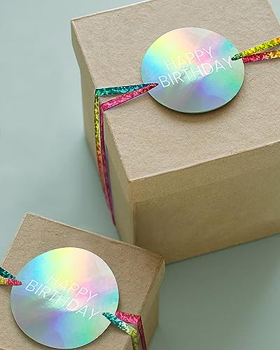Image of PartyWoo Multi Colored Ribbon, 500 Yard Curling Ribbon for Crafts, Iridescent Crimped Ribbon, Shiny Metallic Ribbon for Gift Wrapping, Ribbon for Balloons String, Hair, Florist Flower (1 Roll)