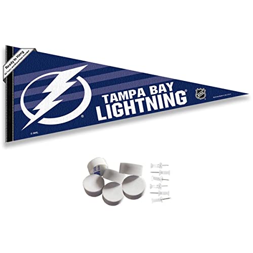 Fanion Tampa Bay Lightning fixations murales drapeau hockey NHL support mural