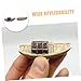 CIYODO 6pcs Mini Fishing Boat Model Toy Small Toy Boat Figurines for Bonsai Fairy Garden Decor Handmade Miniature Landscape Decorations