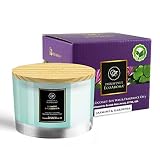 EcoAroma Jasmine & Gardenia Luxury Scented Coco-Soy Jar Candles Organic Coconut Soy Aromatherapy Can