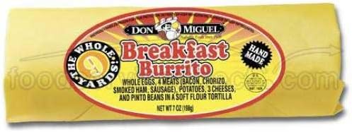 Don Miguel Grande Breakfast Burrito, 10 Ounce -- 12 per case.