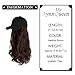 AynnQueen Baseball Cap with Detachable Hair Extensions for Women 21 inch Long Wavy Synthetic Hair with Adjustable Hat Wig Attached Black Baseball Cap (Medium Brown)