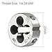 Edinstry Alloy Tool Steel Round Threading Die Right Hand Machine Thread Cutting Die Industrial Grade 1pcs 1/4-28 UNF