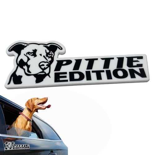 Image of Car Emblem: Dog Car Badge Laser Cutting Emblem Cool Decals Trucks German Shepherd Badge Corgi Edition Doodle Golden Retriever Vehicles Dachshund Addition Rottweiler (Pittie)