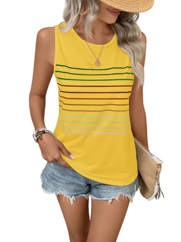 EyMuse Tank Tops for Women Summer Casual Sleeveless Shirts Fashion Clothing