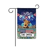 bandiera da balcone custom airedale terrier 4th of july dog independence day american patriotic bandiera da giardino colore vivido outdoor bandiera durevole bandiera da cortile per 30x45cm