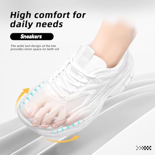 Womems Walking Shoes Running Tennis Fashion Sneakers Comfortable Breathable Lightweight Athletic Gym Workout3