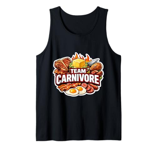 Team Carnivore Diet Meat Eater Paleo Keto Ketogenic Lover Tank