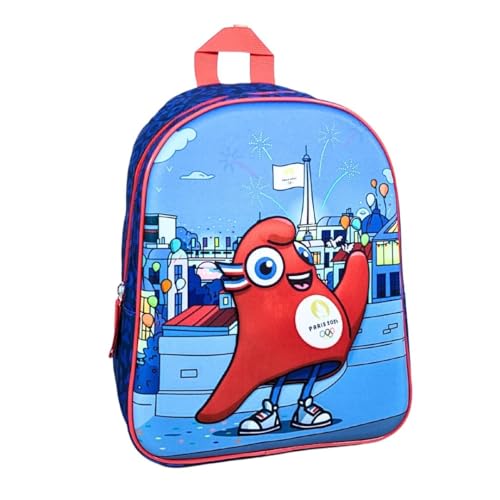 Sac à dos Paris 2024 bleu pour l'école maternelle et la garderie