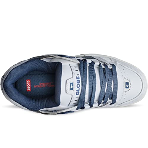 Image of Globe Sabre Skateboard Shoes, White Blue Gum, 5.5 US
