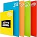 Gorilla Grip Original Set of 5 Flexible Plastic Cutting Boards, 4 Large Plus Bonus Small Board, BPA Free, Gripped Backing, Dishwasher Safe, Non Porous, Durable Chopping Mats, Food Icons, Multi Color