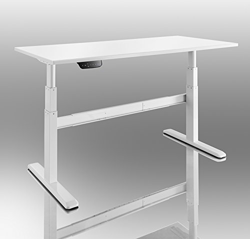 Preisvergleich Produktbild celexon elektrisch höhenverstellbarer Schreibtisch Professional eAdjust-65120W - Weiß - Höhe: 65-120cm - inkl. Tischplatte 125x75cm