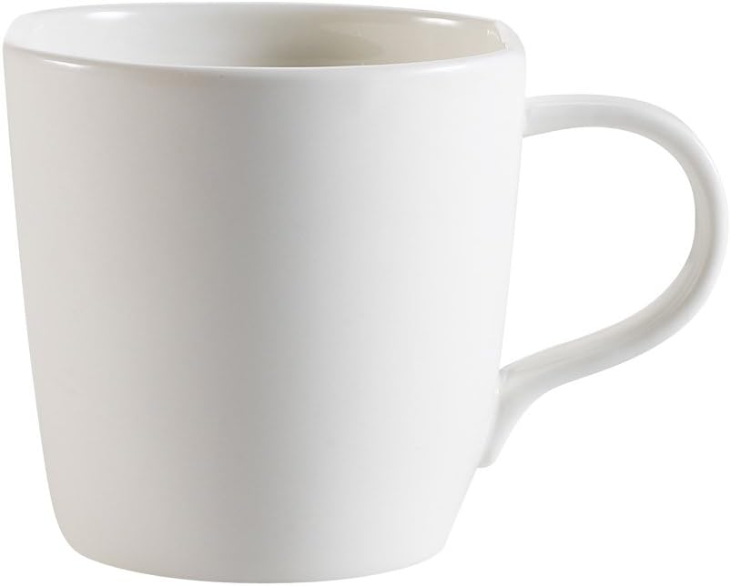 CAC China STU-1 Studio 4-Inch by 3-Inch by 3-Inch 5-Ounce New Bone White Porcelain Cup, Box of 36