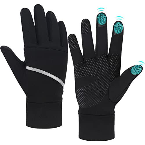 Gants d'hiver tactiles pour hommes femmes, gants de cyclisme et de course par temps froid Cover