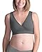 Kindred Bravely French Terry Scoopback Nursing Sleep Bra For Maternity/Breastfeeding (Large-Busty, Grey)