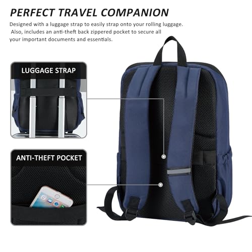 Image of Travel Laptop Backpack with USB Charging Port+Anti-Theft[Water Resistant] College School Bookbag Fits 16 Inch Laptop