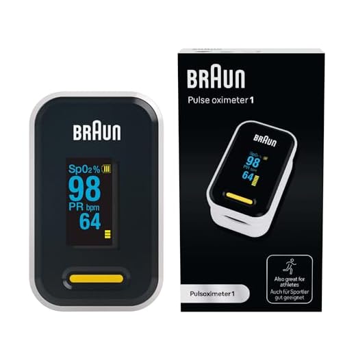 Braun Healthcare Pulsoximeter 1 (Sauerstoffsättigung, Blutsauerstoffgehalt, klinisch genaues, zertifiziertes Medizinprodukt) YK-81CEU