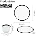 V-chen 5PCS Foldable Flying Disc Fans Set with Bags, 9.8 Inch Black Egde Fabric Beach Flying Disc for Wedding Gift Party Favors Outdoor Activity