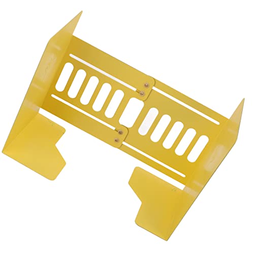 Serre-livres rétractables en métal jaune élégant support décoratif - 3
