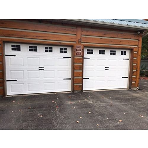 16 Panels 6" X 4" Magnetic Garage Door Windows Faux Windows Hardware Kit Garage Door Decorative Hardware For Metal Garage Door Garden Barn Door-Black #TOP6