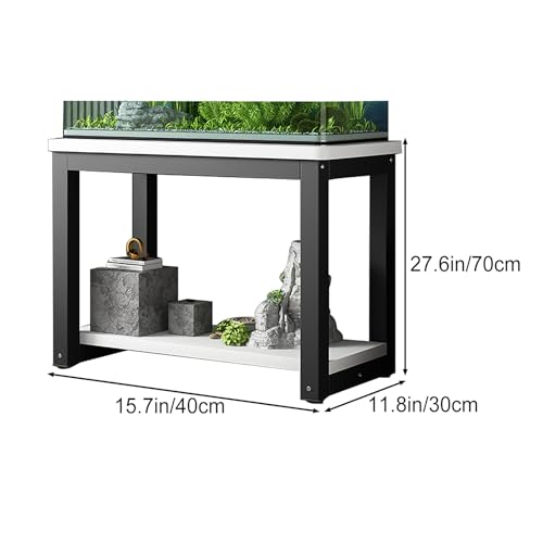 Support pour aquarium robuste et durable à plusieurs niveaux noir - 3