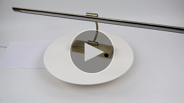 PAPUQ Aplique LED De Pared Para Cuadros Y Espejos – 16W, 3000K, Acabado Latón Envejecido, 90 Cm Articulado – Luz Cálida Que No Daña Las Obras