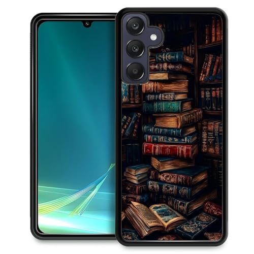 DAIZAG Compatible with Samsung Galaxy A25 5G Case,Retro Bookshelf Slim Scratchproof Anti-Drop Pattarn Design for Boys Girls Protective Shell Case for Samsung Galaxy A25 5G