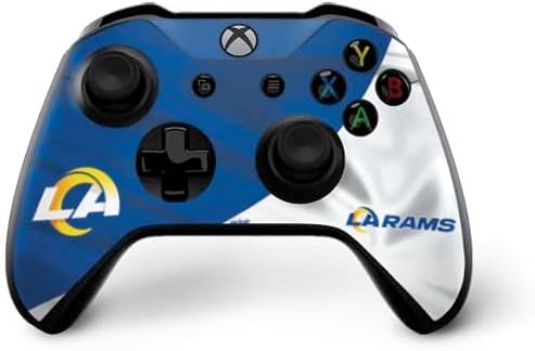 Skinit Decal Gaming Skin Compatible with Xbox One X Bundle - Officially Licensed NFL Los Angeles Rams Design