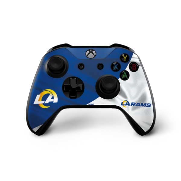 Skinit Decal Gaming Skin Compatible with Xbox One X Bundle - Officially Licensed NFL Los Angeles Rams Design