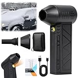 MeiAid Snow Whiz 2026 Upgrade LED Turbo Snow Blower, 3 Gear Electric Air Blower for Car, Home, Keyboard