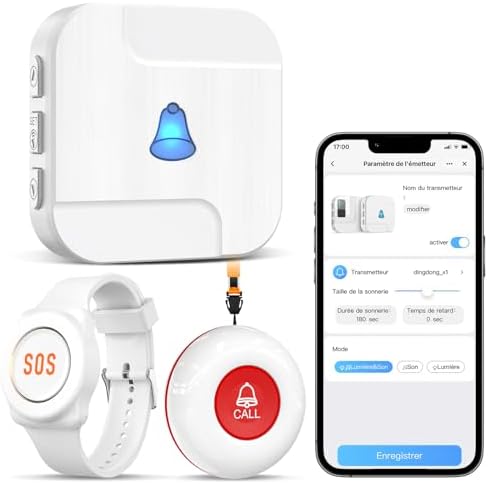 Appareil d'Alarme Chunhee pour Personnes Âgées - Système Adapté a...