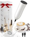 Homradise Milchaufschäumer, USB Wiederaufladbar Elektrischer Milchaufschäumer Stab Manuelle Handlicher Milchschäumer für Kaffee, Latte, Cappuccino, Macha, Macchiato