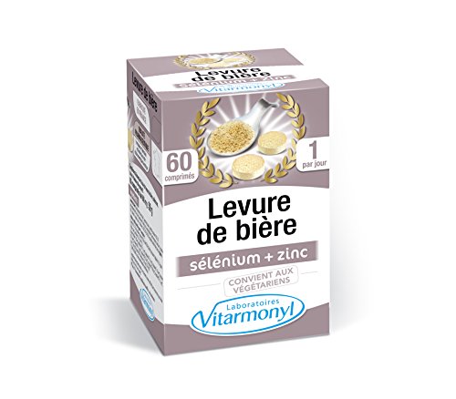 VITARMONYL  Levure de Bière Zinc Sélénium: Peau, Ongles, Cheveux   60 Comprimés  Vegan