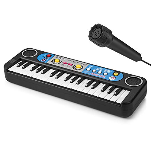ASTOTSELL Enfants Piano Jouet, Mini 37 Touches Piano Clavier Piano Débutant pour Enfants 3 4 5 6 Ans Garçons Filles et Plus Cover