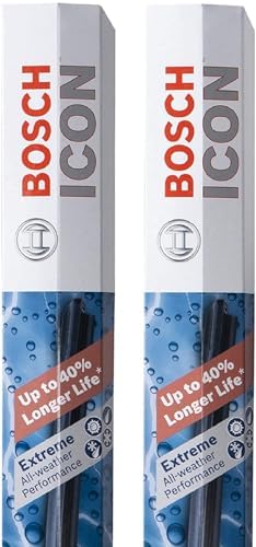 BOSCH 22A22B ICON Beam Wiper Blades - Driver and Passenger Side - Set of 2 Blades (22A & 22B)