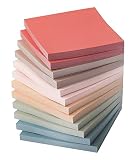 Mr. Pen- Sticky Notes, 3'x3', 12 Pads, 600 Sheets, Vintage Colors