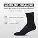 True Religion Mens Socks 12 Pack Mid Crew Socks for Men Premium Athletic, Shoe Size 8-12