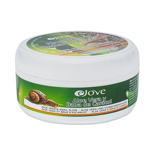 Ejove EJ017 - Crema con Aloe Vera y Baba de Caracol, 200 ml