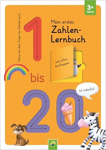 Mein Erstes Zahlen Lernbuch Mit Spurrillen Und Klappen: Fahre Mit Dem Finger Die Buchstaben Nach Und Öffne Die Klappen I Ab 3 Jahren