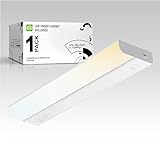 ASD LED Under Cabinet Lighting Hardwired, 18 Inch 10W 2700K-5000K Selectable, 807LM, CRI90+, Direct Wire Linkable Under Counter Lights for Kitchen, Dimmable Under Cabinet Lights, White, UL Certified