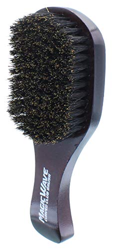 Black Ice Magic Wave 7'' Curved Club Brush Soft Premium Boar by Black Ice